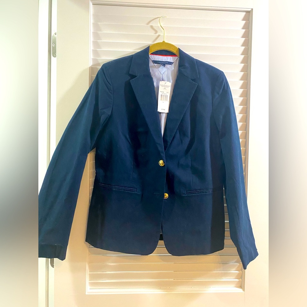 Tommy Hilfiger Navy Blue Blazer. Brand new with tags. Never worn